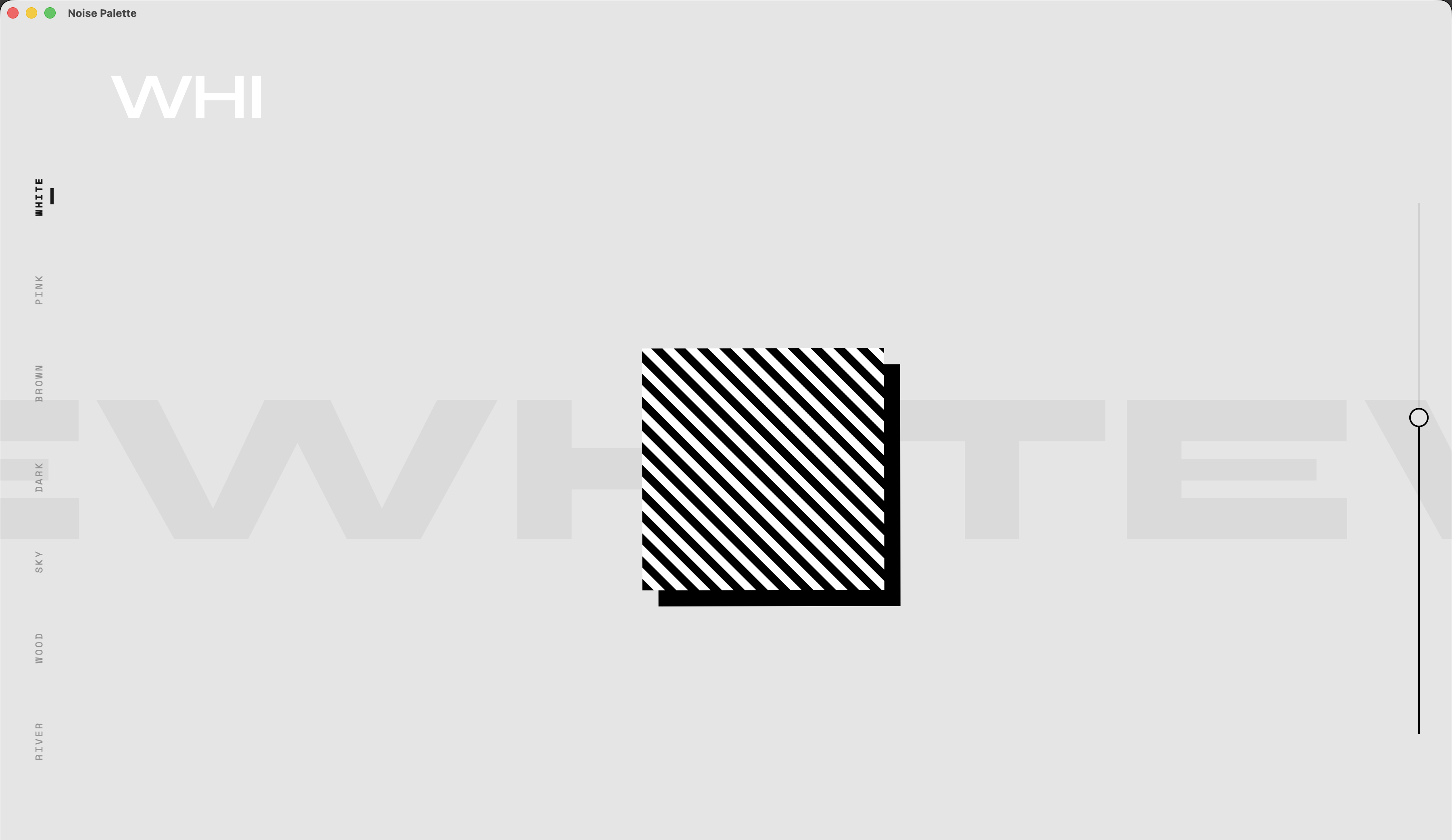 Noise Palette - Layer mixing interface