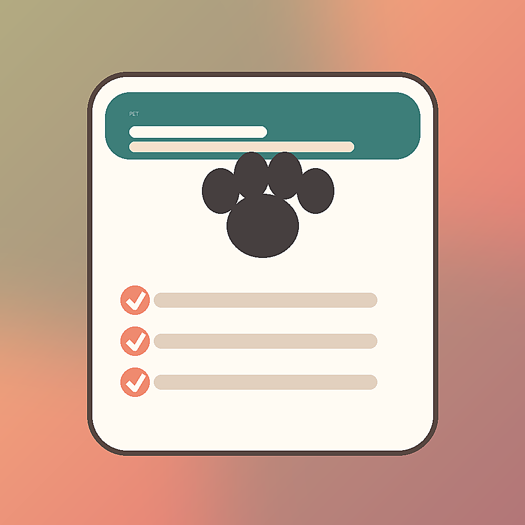 Pet Sitter Card