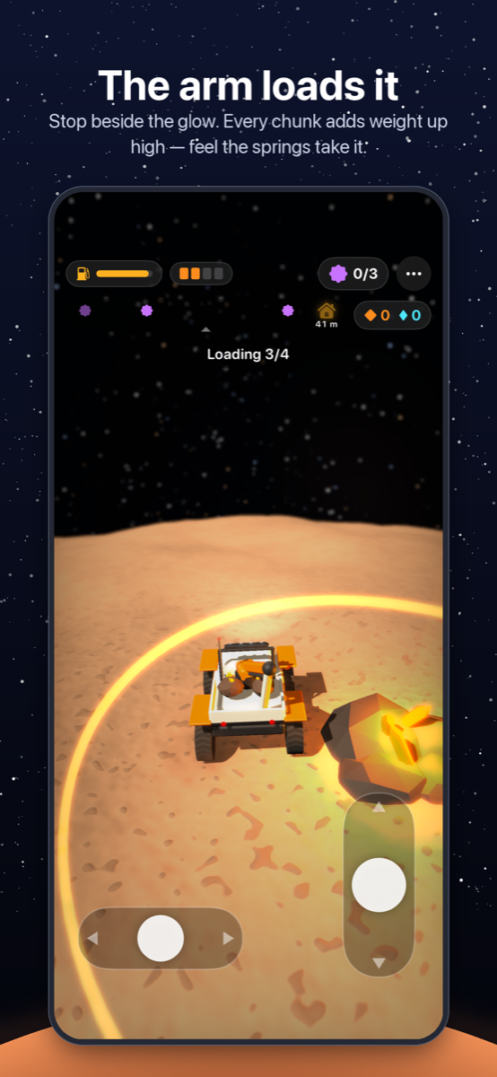 Rover Rig crane loading ore into the bed